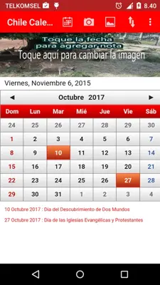 Chile Calendario android App screenshot 0