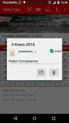 Chile Calendario android App screenshot 2